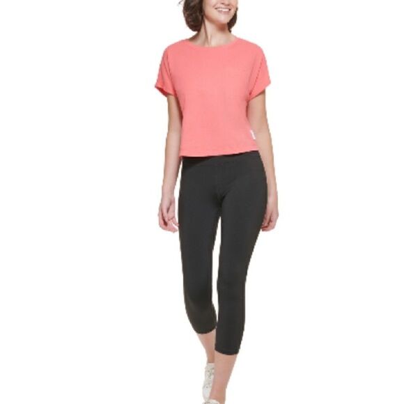 Calvin Klein Performance Bungee Hem Pocket Active Cotton T-Shirt, Tee S, - Picture 2 of 12